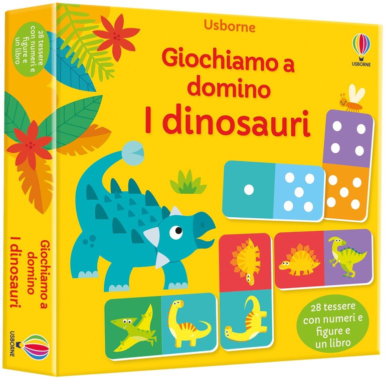 Dinosauri. Giochiamo a domino. Giochi di memoria. Ediz. a colori. Con tessere domino