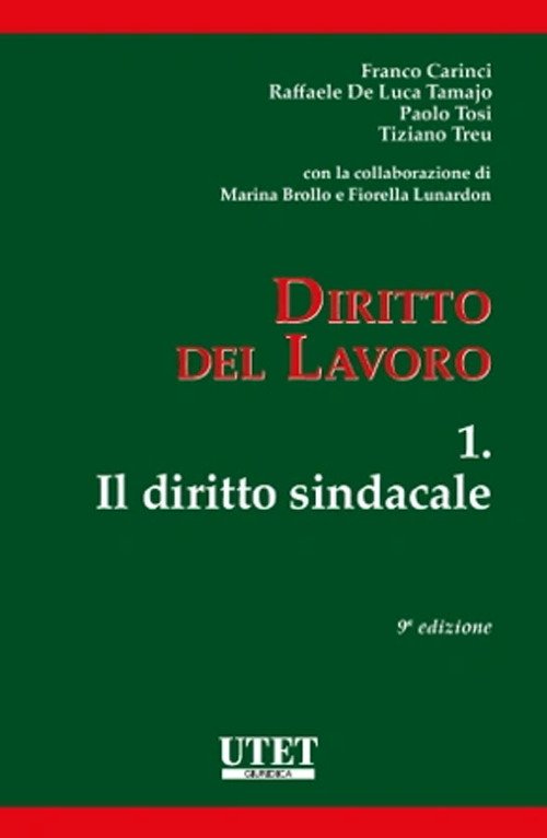 Diritto del lavoro. Vol. 1: Il diritto sindacale | Immagine principale