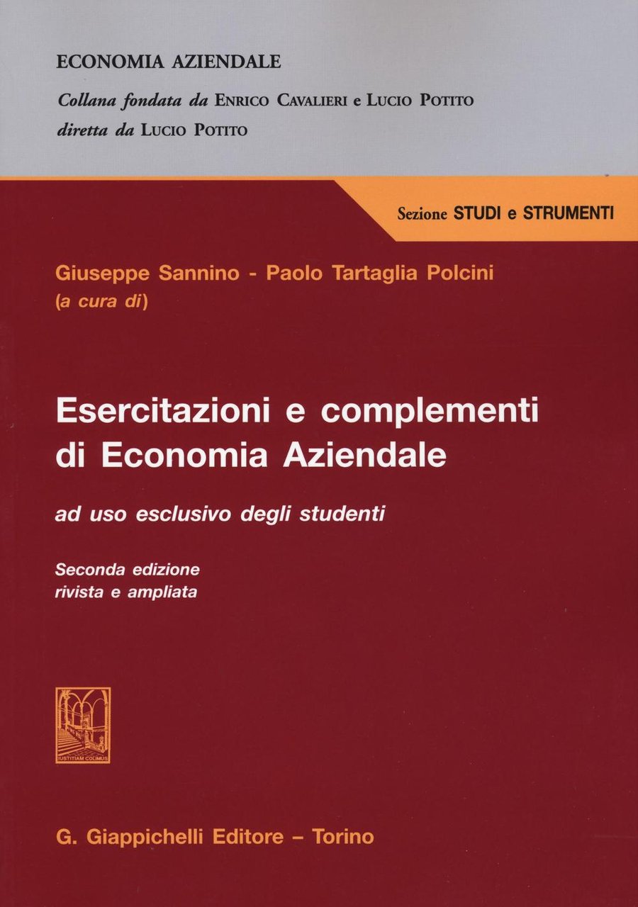 Esercitazioni e complementi di economia aziendale | Immagine principale