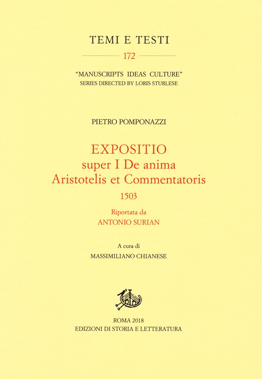 Expositio super primo «De anima Aristotelis et commentatoris» (1503) riportata …