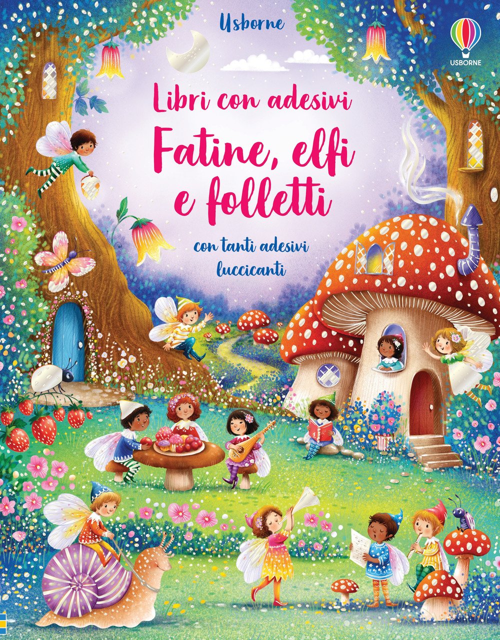 Fatine, elfi e folletti. Libro con adesivi. Ediz. a colori | Immagine principale