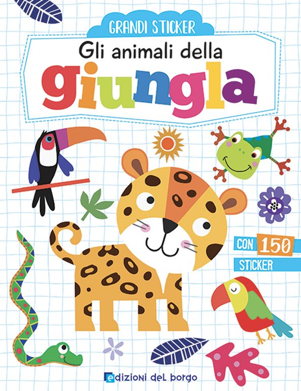 Gli animali della giungla. Con adesivi. Ediz. a colori | Immagine Gallery 1