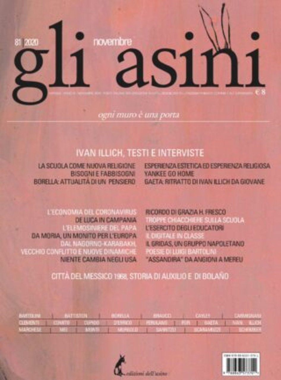Gli asini. Rivista di educazione e intervento sociale (2020). Vol. …