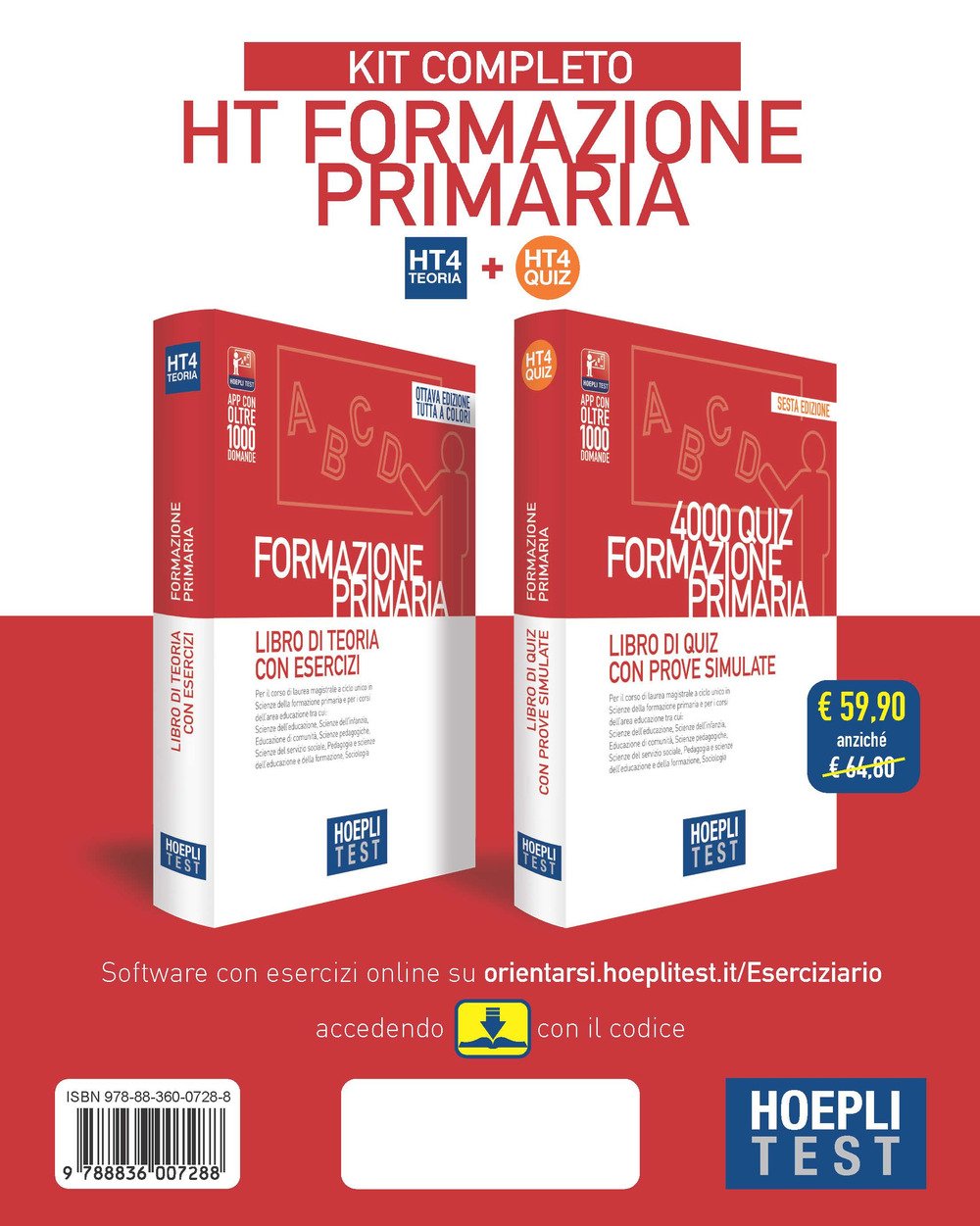 Hoepli test. Formazione primaria. Kit completo: Libro di teoria con …