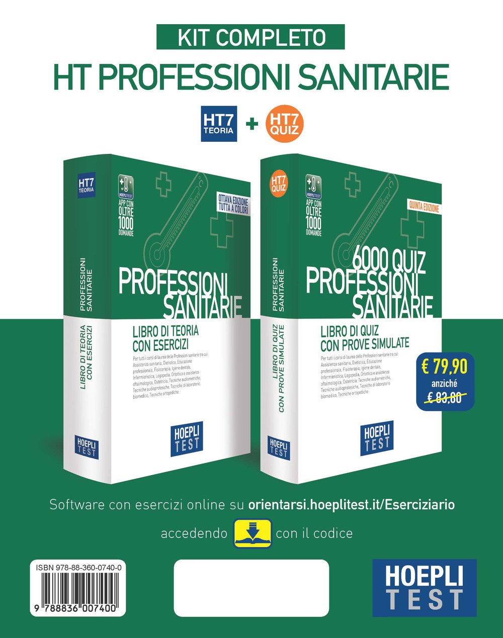 Hoepli test. Professioni sanitarie. Kit completo: Libro di teoria con …