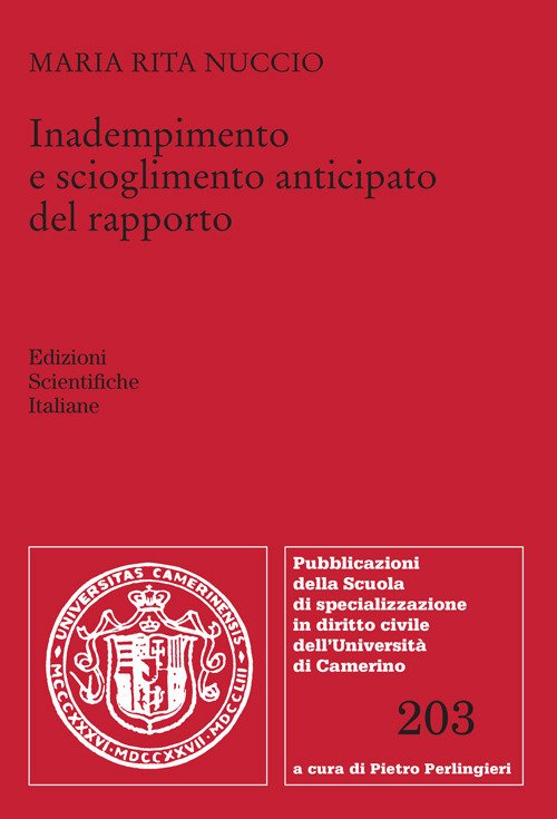Inadempimento e scioglimento anticipato del rapporto