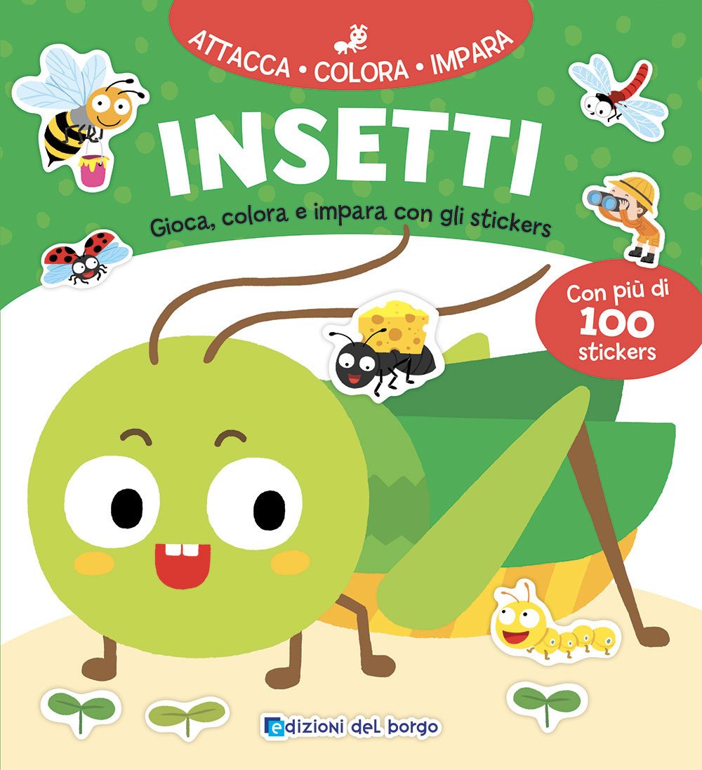 Insetti. Gioca, colora e impara con gli stickers. Con adesivi. … | Immagine principale