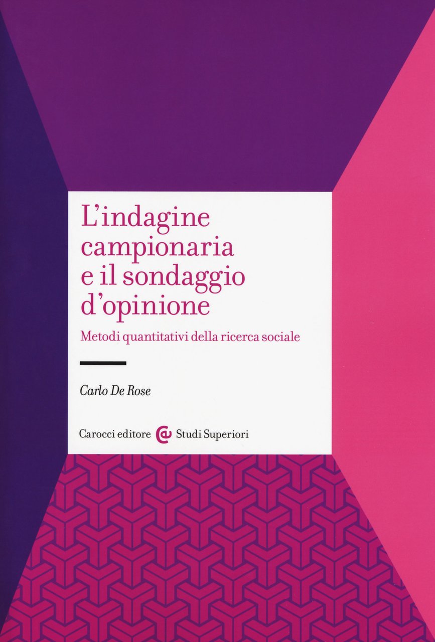 L'indagine campionaria e il sondaggio d'opinione. Metodi quantitativi della ricerca … | Immagine principale