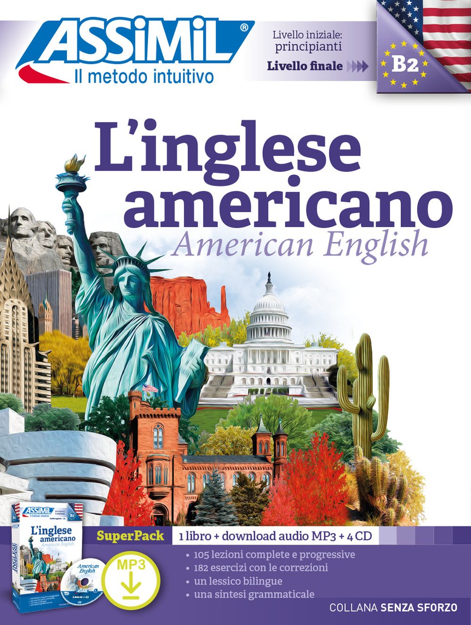 L'inglese americano. Con audio MP3. Con 4 CD-Audio | Immagine principale