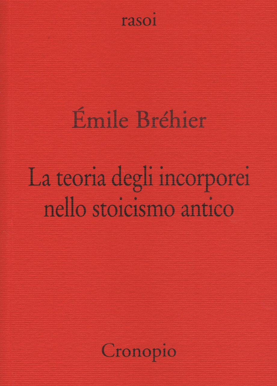 La teoria degli incorporei nello stoicismo antico e «La nozione … | Immagine principale