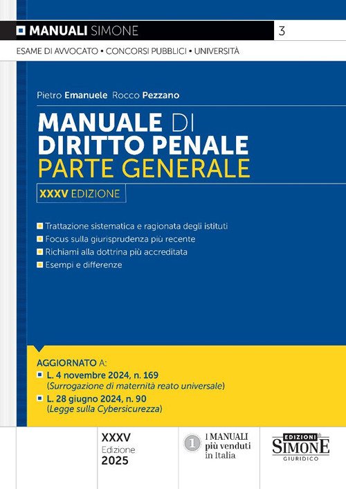 Manuale di diritto penale. Parte generale | Immagine principale