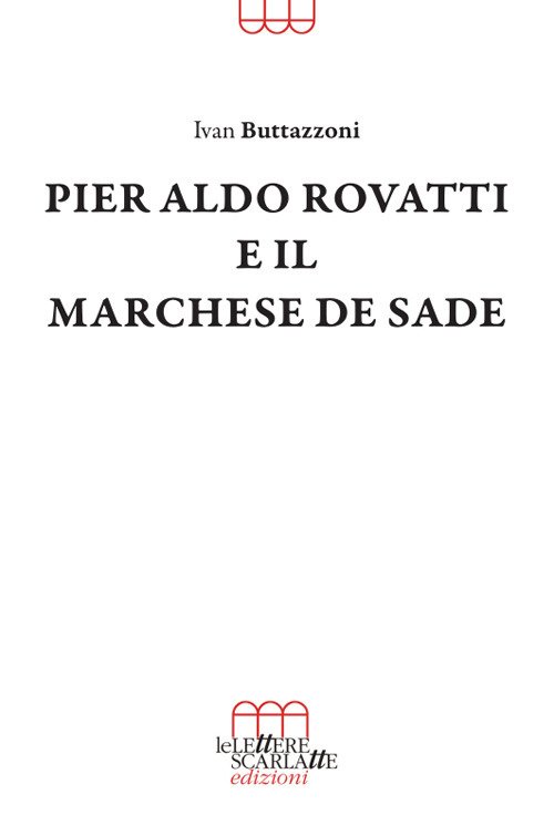 Pier Aldo Rovatti e il Marchese de Sade | Immagine principale
