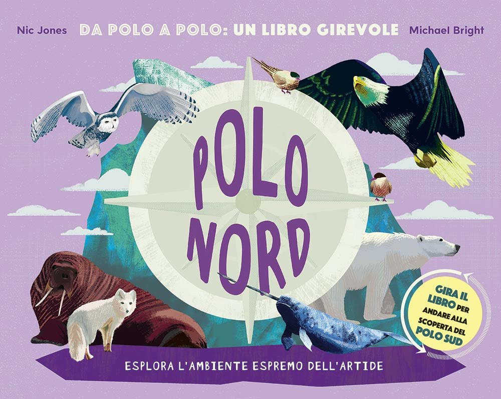Polo Nord-Polo Sud. Da Polo a Polo: un libro girevole. …