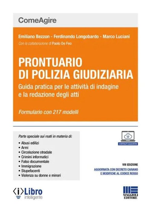 Prontuario di polizia giudiziaria. Guida pratica per le attività di … | Immagine principale