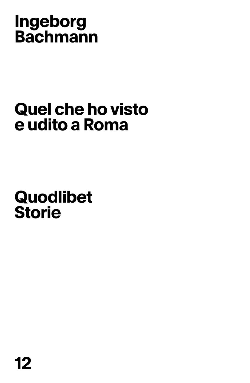 Quel che ho visto e udito a Roma | Immagine principale