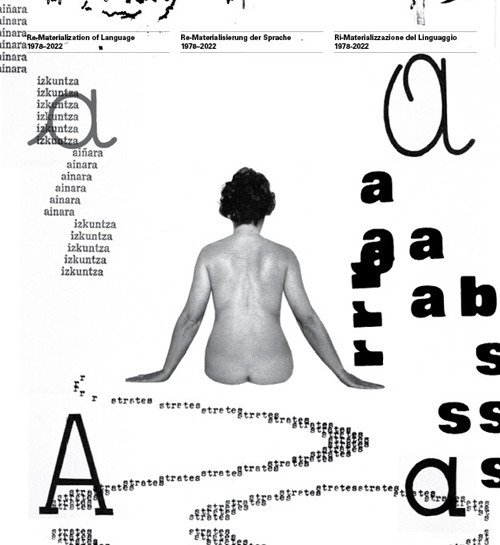 Re-materialization of language. 1978-2022. Ediz. multilingue | Immagine principale