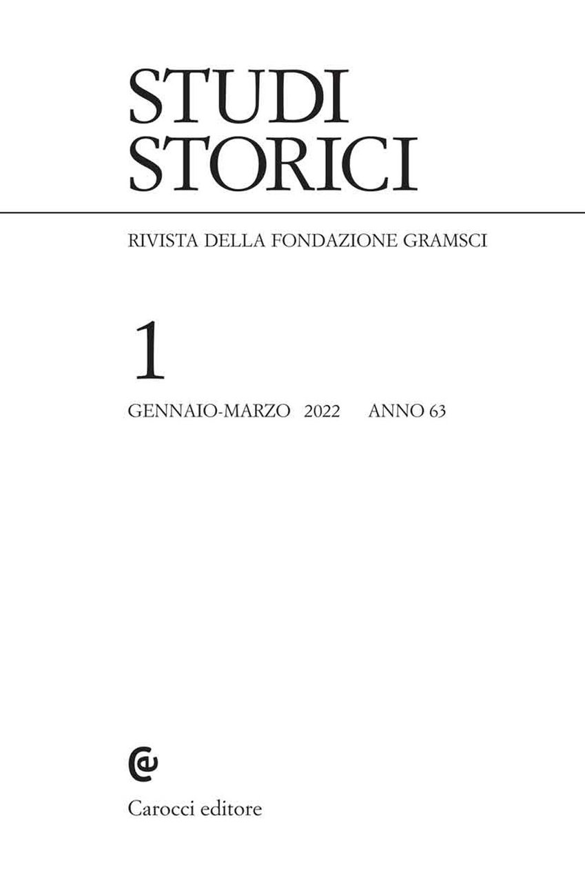 Studi storici (2022). Vol. 1 | Immagine principale