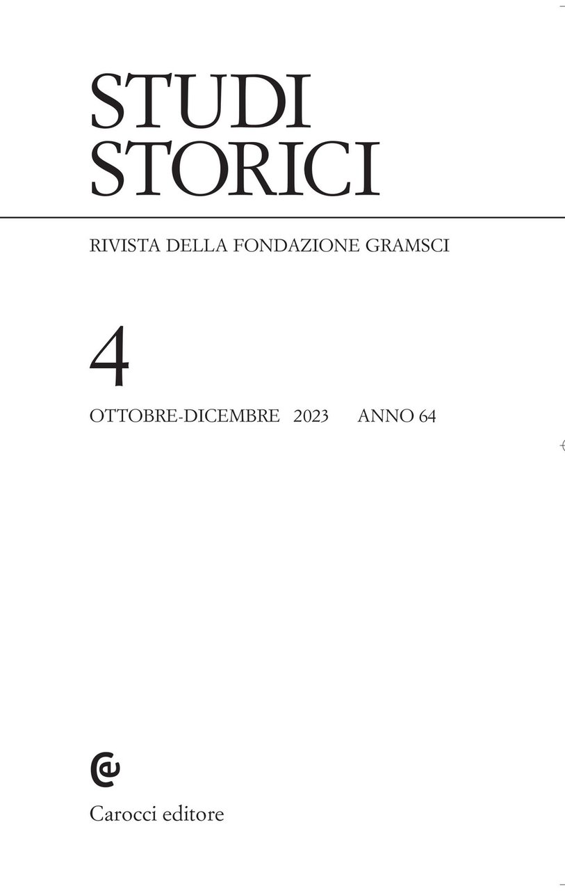 Studi storici (2023). Vol. 4 | Immagine principale