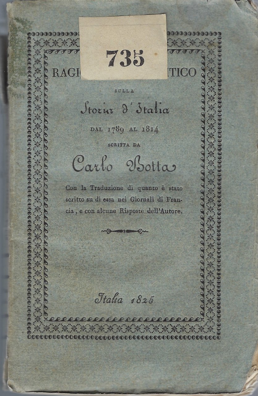 Ragionamento critico sulla Storia d'Italia dal 1789 al 1814 con …