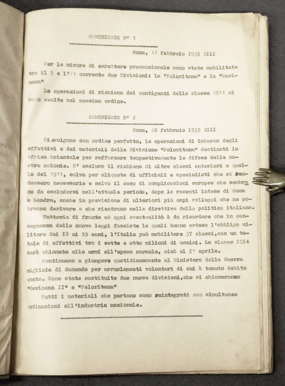 A.O.I. Guerra di Etiopia. Bollettini dell'impresa coloniale italiana in Africa …