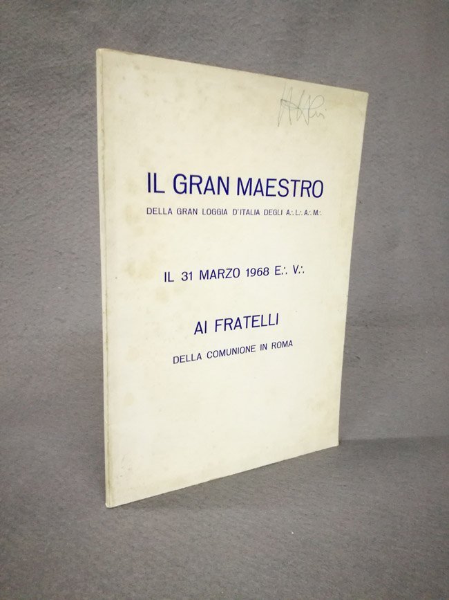 Allocuzione. Estratto dalle Tavole Architettoniche della Grande Assemblea Straordinaria della …