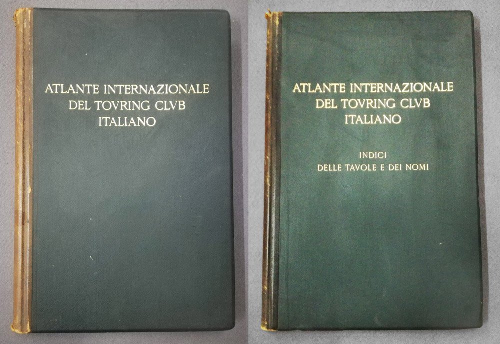 Atlante internazionale del Touring Club Italiano. 2 volumi. Indici e …