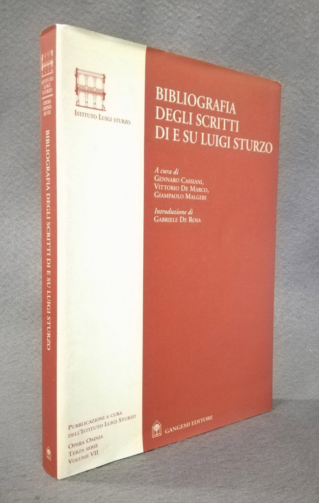 Bibliografia degli scritti di e su Luigi Sturzo