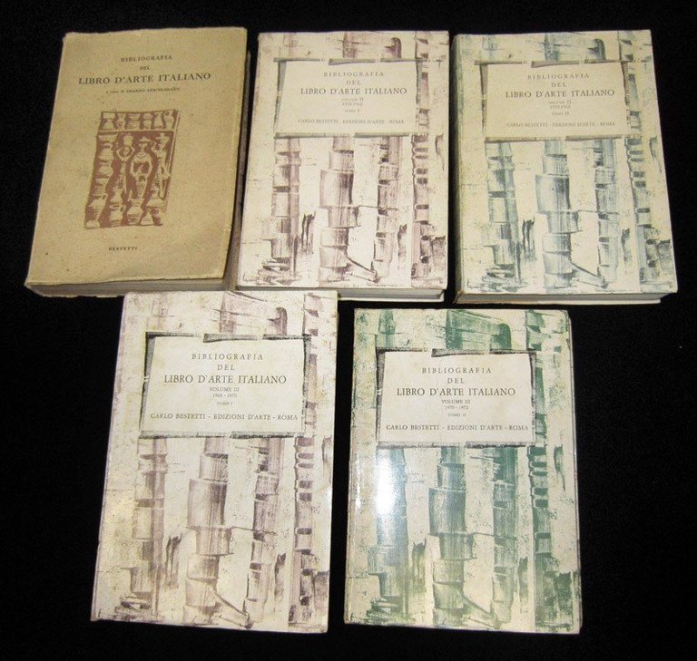 Bibliografia del libro d'arte italiano. Volume I: 1940-1952; volume II: …
