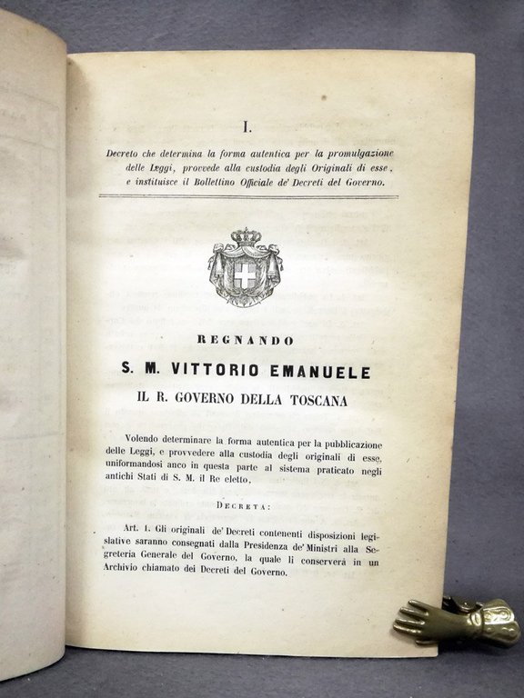 Bullettino officiale de' decreti del R. Governo della Toscana. Volume …