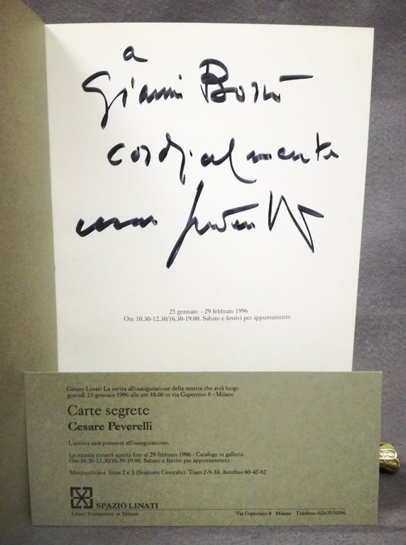 Carte segrete. Disegni e tecniche miste. [Dedica autografa di Cesare …