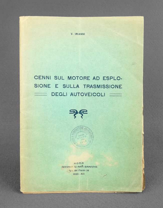 Cenni sul motore ad esplosione e sulla trasmissione degli autoveicoli