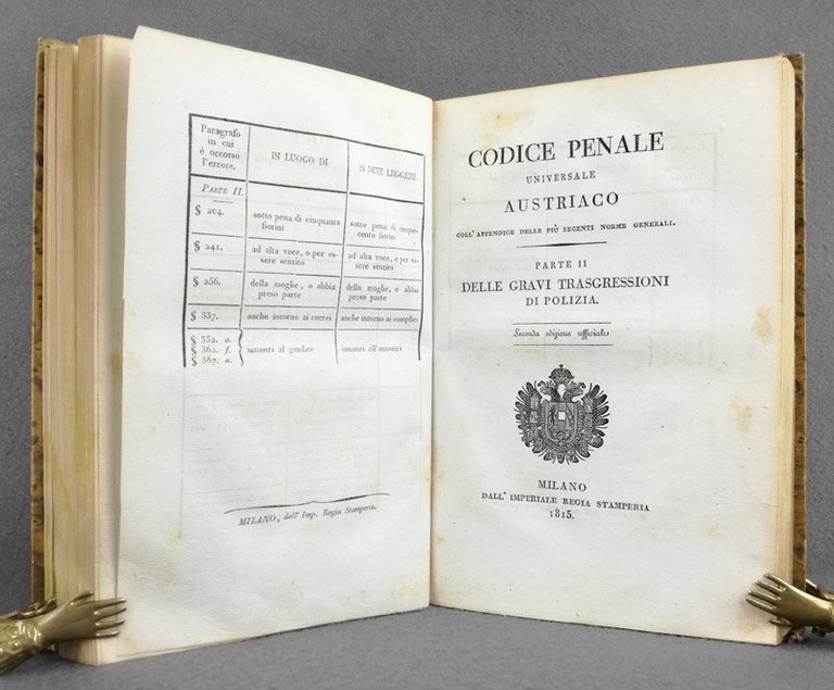 Codice penale universale austriaco coll'appendice delle piu' recenti norme generali. …