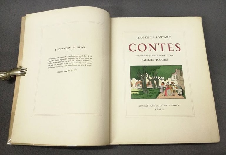 Contes. Illustres d'aquarelles originales par Jacques Touchet