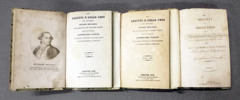 Dei delitti e delle pene del Marchese Cesare Beccaria con …