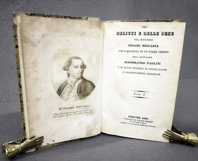 Dei delitti e delle pene del Marchese Cesare Beccaria con …