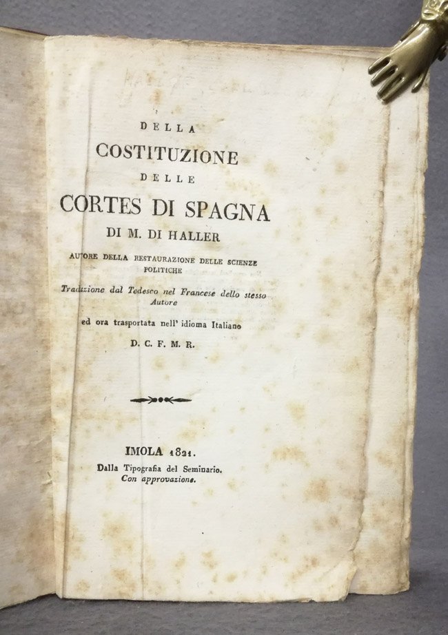 Della costituzione delle Cortes di Spagna