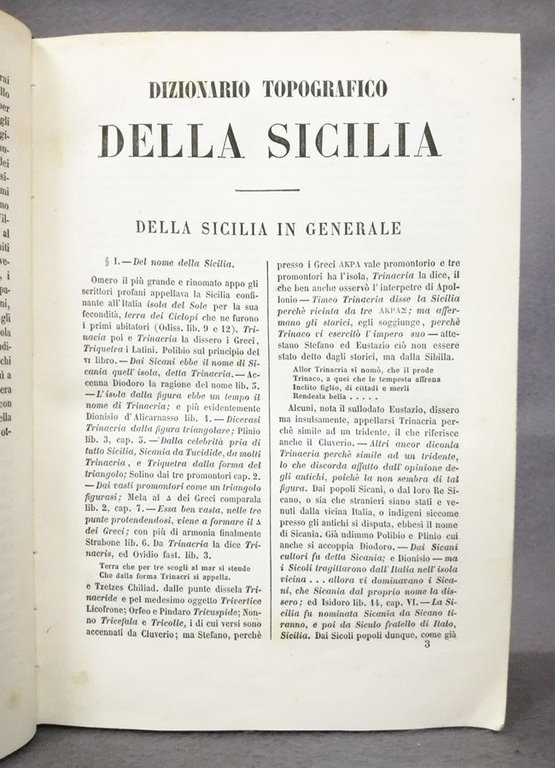 Dizionario topografico della Sicilia. Tradotto dal latino ed annotato da …