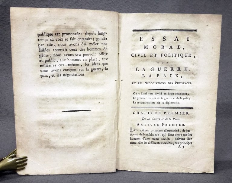 Essai moral, civil et politique sur la guerre, la paix, …