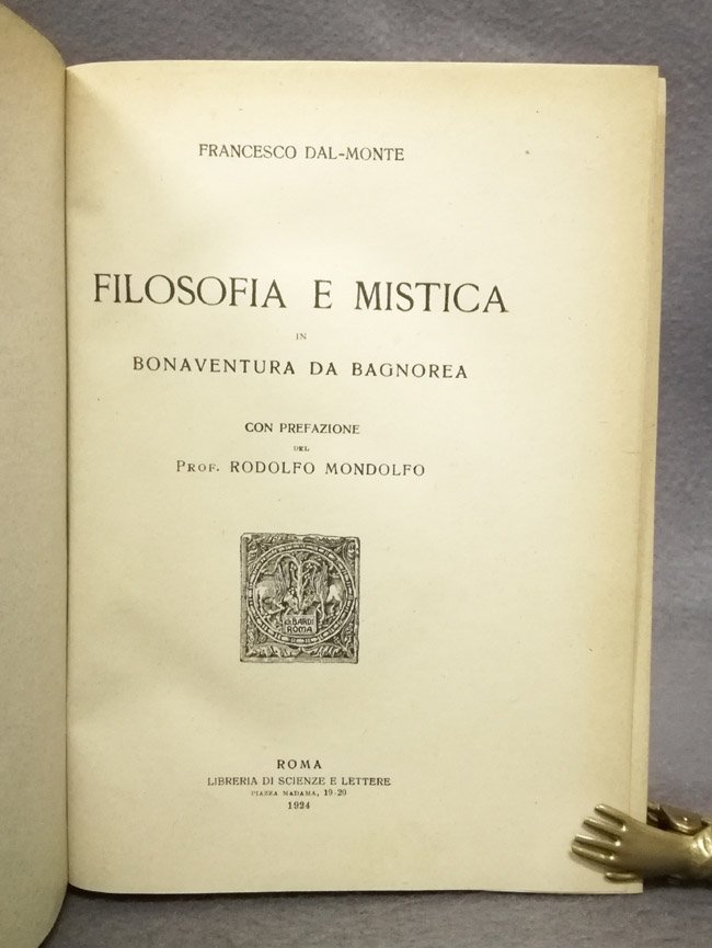 Filosofia e mistica in Bonaventura da Bagnorea