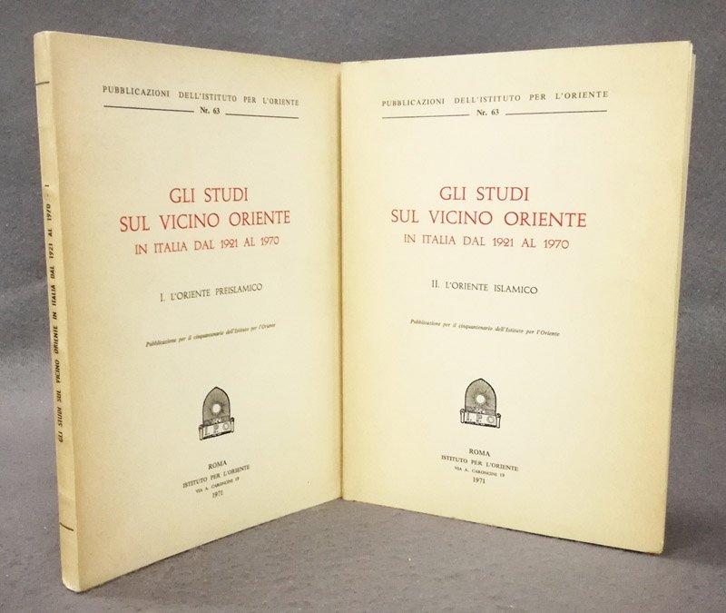 Gli studi sul vicino Oriente in Italia dal 1921 al …