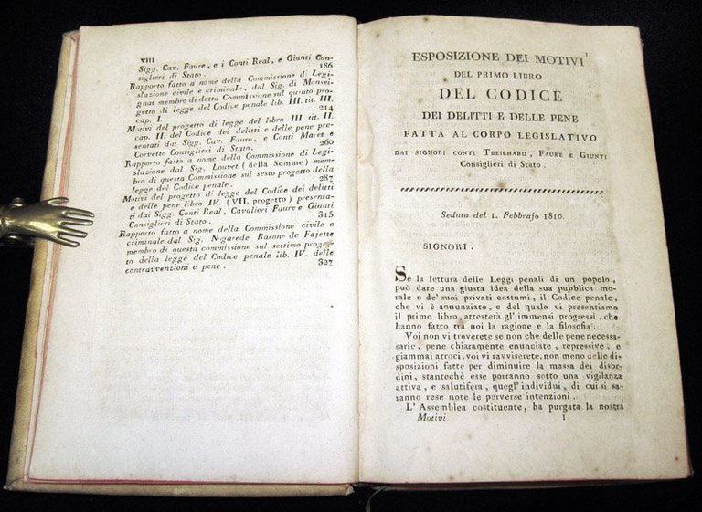 [Granducato di Toscana] Motivi esposti al corpo legislativo e rapporti …