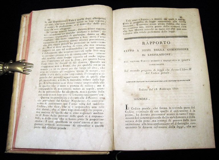 [Granducato di Toscana] Motivi esposti al corpo legislativo e rapporti …