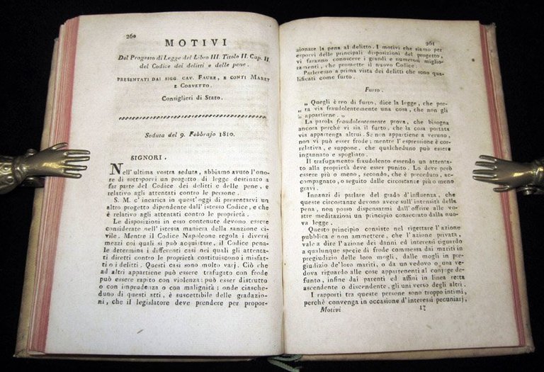 [Granducato di Toscana] Motivi esposti al corpo legislativo e rapporti …