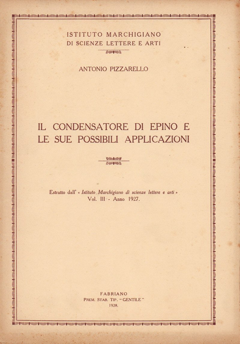 Il condensatore di Epino e le sue possibili applicazioni