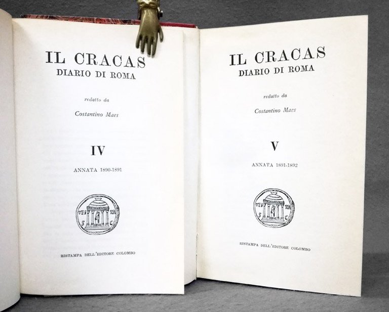 Il Cracas. Diario di Roma. 1: Annata 1887-1888. 2: Annata …