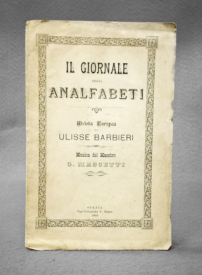 Il Giornale degli analfabeti. Rivista europea