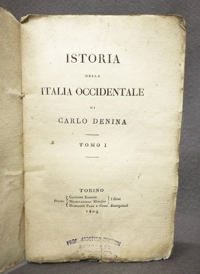 Istoria della Italia occidentale. [Quanto offrono di piu' interessante gli …