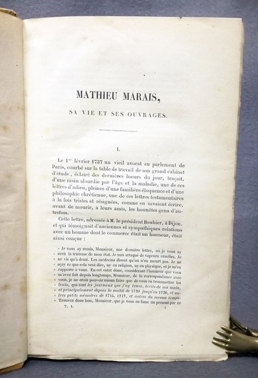 Journal et memoires de Mathieu Marais avocat au Parlement de …