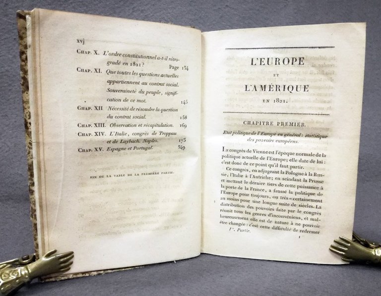 L'Europe et l'Amerique en 1821