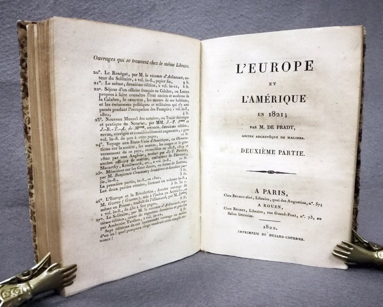 L'Europe et l'Amerique en 1821